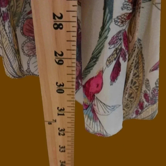 Free people floral print dress sleeveless v-neckline & A line Small size - Picture 10 of 13